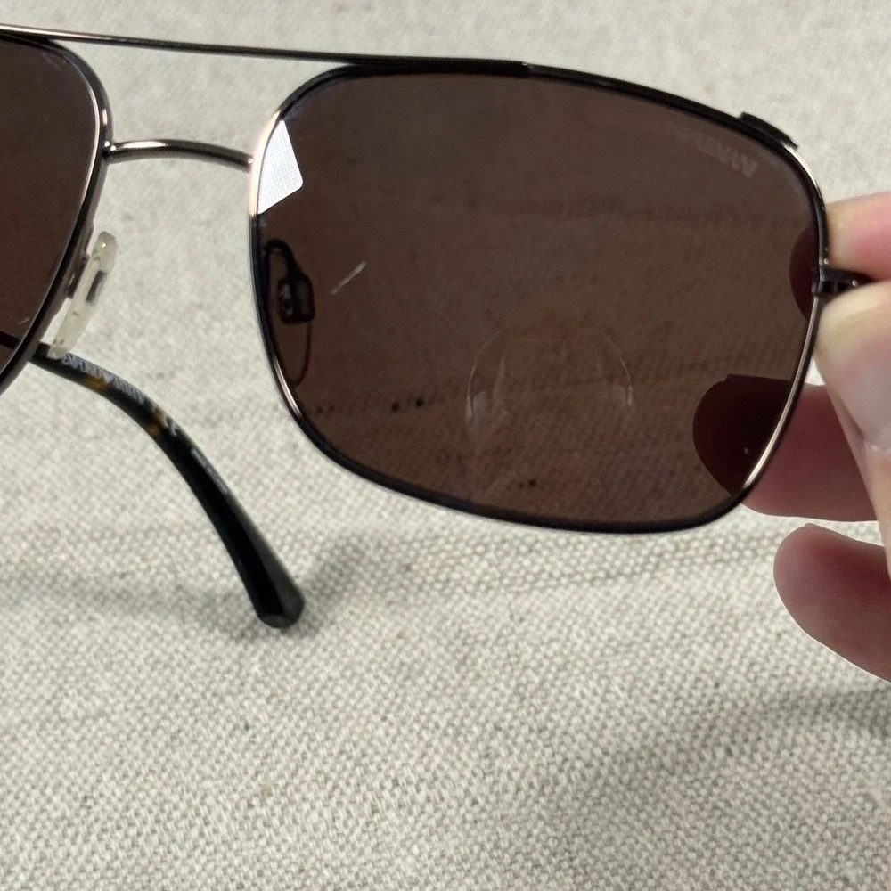 Emporio Armani EA2011 3028/73 Aviator Sunglasses Brown Lens 56-17 w/ Case‎